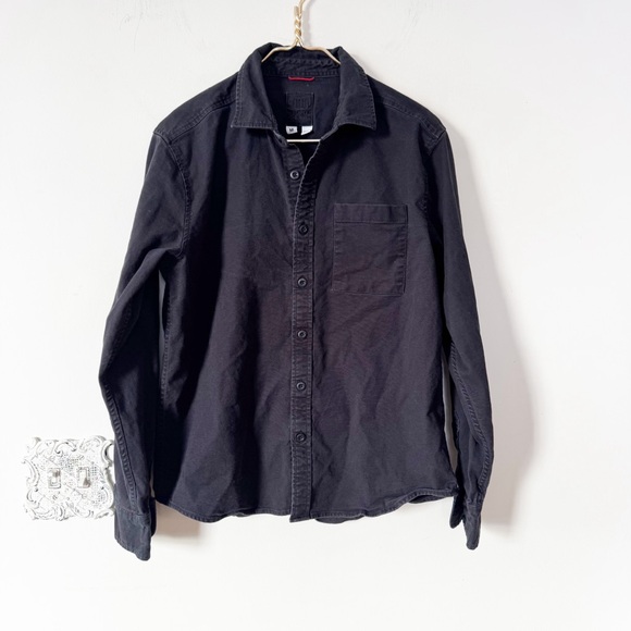 Topo Designs Desert Shirt Black Organic Cotton Button Down Men’s M - Picture 3 of 8